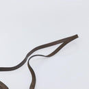 Salvatore Ferragamo Vala Shoulder Bag Suede Brown Gold Tone Auth ka6067-8
