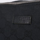 GUCCI GG Canvas Shoulder Bag Black Silver 114273 Auth ka6068-16