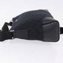 GUCCI GG Canvas Shoulder Bag Black Silver 114273 Auth ka6068-5