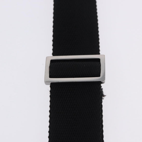 GUCCI GG Canvas Shoulder Bag Black Silver 114273 Auth ka6068