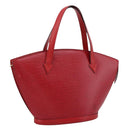 LOUIS VUITTON Epi Saint Jacques Hand Bag Red M52277 LV Auth ka6069-1