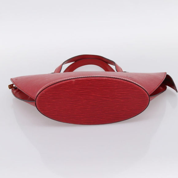 LOUIS VUITTON Epi Saint Jacques Hand Bag Red M52277 LV Auth ka6069