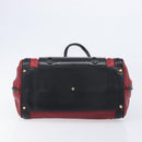 Chloe Alice Hand Bag Leather 2way Red Gold Tone Auth ka6070-12