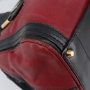 Chloe Alice Hand Bag Leather 2way Red Gold Tone Auth ka6070-16