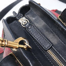 Chloe Alice Hand Bag Leather 2way Red Gold Tone Auth ka6070-20