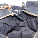 Chloe Alice Hand Bag Leather 2way Red Gold Tone Auth ka6070-23