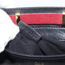 Chloe Alice Hand Bag Leather 2way Red Gold Tone Auth ka6070-27