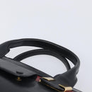 Chloe Alice Hand Bag Leather 2way Red Gold Tone Auth ka6070-8