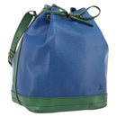 LOUIS VUITTON Epi Noe Shoulder Bag Green Blue M44044 LV Auth ka6071-1