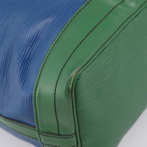 LOUIS VUITTON Epi Noe Shoulder Bag Green Blue M44044 LV Auth ka6071