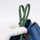 LOUIS VUITTON Epi Noe Shoulder Bag Green Blue M44044 LV Auth ka6071-10