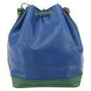 LOUIS VUITTON Epi Noe Shoulder Bag Green Blue M44044 LV Auth ka6071-2