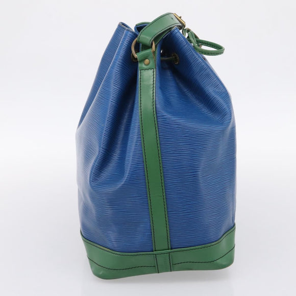 LOUIS VUITTON Epi Noe Shoulder Bag Green Blue M44044 LV Auth ka6071