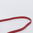 Miu Miu Tote Bag Leather 2way Red Gold Tone Auth ka6072A-11