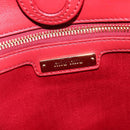 Miu Miu Tote Bag Leather 2way Red Gold Tone Auth ka6072A-18