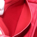 Miu Miu Tote Bag Leather 2way Red Gold Tone Auth ka6072A-24