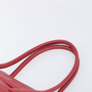 Miu Miu Tote Bag Leather 2way Red Gold Tone Auth ka6072A-8