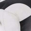 LOEWE Anagram Hand Bag PVC Leather Black White Auth ka6073-16