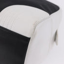 LOEWE Anagram Hand Bag PVC Leather Black White Auth ka6073-10