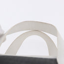 LOEWE Anagram Hand Bag PVC Leather Black White Auth ka6073-9