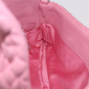 Miu Miu Matelasse Shoulder Bag Leather 2way Pink Silver Auth ka6075M-24