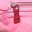 Miu Miu Matelasse Shoulder Bag Leather 2way Pink Silver Auth ka6075M-26