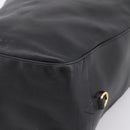 BALLY Shoulder Bag Leather Black Gold Tone Auth ka6077A-14