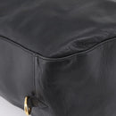 BALLY Shoulder Bag Leather Black Gold Tone Auth ka6077A-9