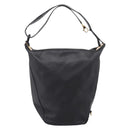 BALLY Shoulder Bag Leather Black Gold Tone Auth ka6077A-13
