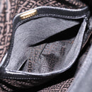 BALLY Shoulder Bag Leather Black Gold Tone Auth ka6077A-20