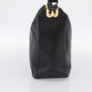 BALLY Shoulder Bag Leather Black Gold Tone Auth ka6077A-3
