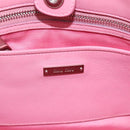 Miu Miu Matelasse Hand Bag Leather Pink Silver Auth ka6078A-19