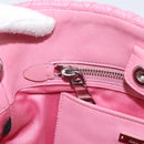 Miu Miu Matelasse Hand Bag Leather Pink Silver Auth ka6078A-23