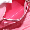 Miu Miu Matelasse Hand Bag Leather Pink Silver Auth ka6078A-24