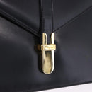 Salvatore Ferragamo Shoulder Bag Leather Black Gold Tone Auth ka6079-18