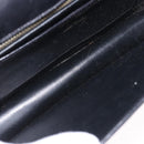 Salvatore Ferragamo Shoulder Bag Leather Black Gold Tone Auth ka6079-10