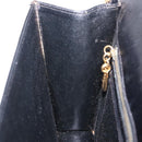 Salvatore Ferragamo Shoulder Bag Leather Black Gold Tone Auth ka6079-24