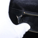 Salvatore Ferragamo Shoulder Bag Leather Black Gold Tone Auth ka6079-26