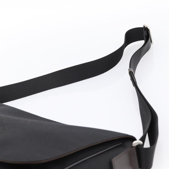 LOUIS VUITTON Damier Geant Petit Message Shoulder Bag Black M93618 Auth ka6081