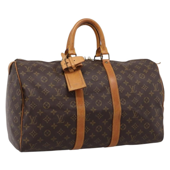 LOUIS VUITTON Monogram Keepall 45 Boston Bag M41428 LV Auth ka6082
