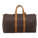 LOUIS VUITTON Monogram Keepall 45 Boston Bag M41428 LV Auth ka6082-3