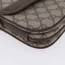 GUCCI GG Supreme Web Sherry Line Shoulder Bag PVC Beige 001 113 6862 Auth ka6092-14
