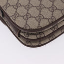GUCCI GG Supreme Web Sherry Line Shoulder Bag PVC Beige 001 113 6862 Auth ka6092-16