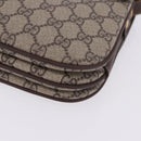 GUCCI GG Supreme Web Sherry Line Shoulder Bag PVC Beige 001 113 6862 Auth ka6092-17