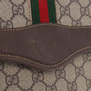 GUCCI GG Supreme Web Sherry Line Shoulder Bag PVC Beige 001 113 6862 Auth ka6092-18