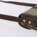 GUCCI GG Supreme Web Sherry Line Shoulder Bag PVC Beige 001 113 6862 Auth ka6092-8