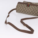 GUCCI GG Supreme Web Sherry Line Shoulder Bag PVC Beige 904 02 084 Auth ka6093-11