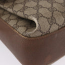 GUCCI GG Supreme Web Sherry Line Shoulder Bag PVC Beige 904 02 084 Auth ka6093-19