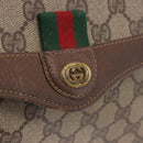 GUCCI GG Supreme Web Sherry Line Shoulder Bag PVC Beige 904 02 084 Auth ka6093-23