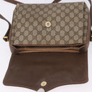 GUCCI GG Supreme Web Sherry Line Shoulder Bag PVC Beige 904 02 084 Auth ka6093-24